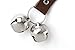 Mighty Paw Dog Doorbells - Soft Leather with Durable Jingle Bells - Ideal for Potty Training - for Pets to Ring to Go Outside - Dog Potty and Puppy Potty Training - (Brown)