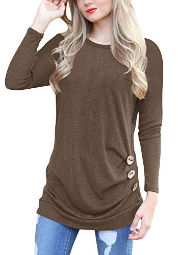 Women's Long Sleeve Patchwork Tunic Top - Casual Loose Fit Blouse With Thumb Holes, O-Neck Boho Style