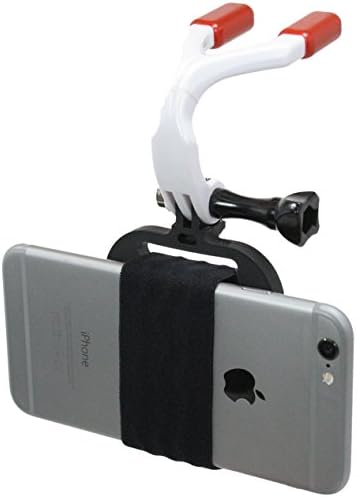 Action Mount - GoPro Style Mouth Mount with Universal Mount Adapter for Smartphone, Operable with Any Phone &amp; GoPro. Compatible with Waterproof Cases.