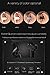 Bluetooth Headphones,V4.1 Wireless In-Ear Sports Earbuds Sweatproof Earphones Noise Cancelling Headsets with Mic. (Black)