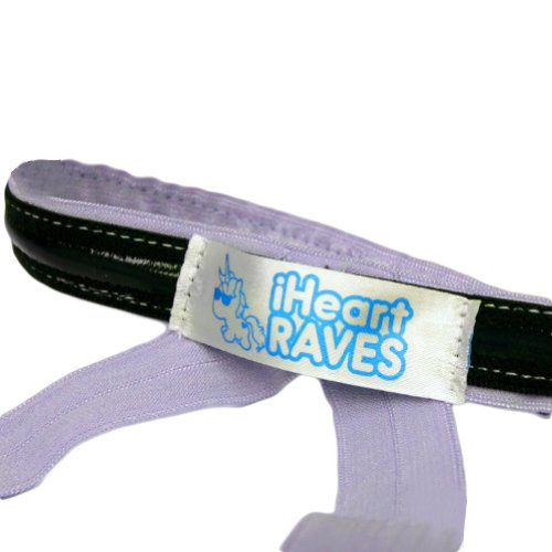 iHeartRaves Pair of Non-Slip Rave Leg Wraps (Red)