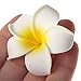 10pcs Hawaiian Artificial Plumeria Foam Flower Hair Clip for Wedding Party Headdress Home Decoration White Yellow