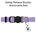 Pawtitas Pet Reflective Cat Collar with Safety Buckle and Bell Purple Orchid