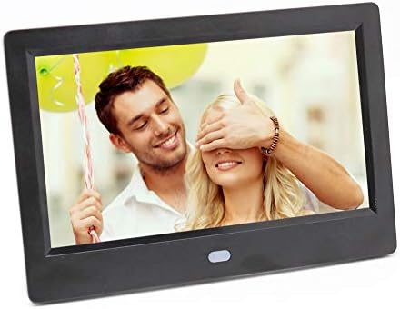 GAOWF 9 Inch Digital Photo Frame - 1024×600 (1080P) LED Screen, MP3/Music/Video Player With Calendar/Clock Function, With Remote Control For SD/USB,Black [Energy Class A]