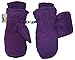 N'Ice Caps Kids Easy On Thinsulate Waterproof Velcro Wrap Mitten (2-3 Years, Dark Purple)
