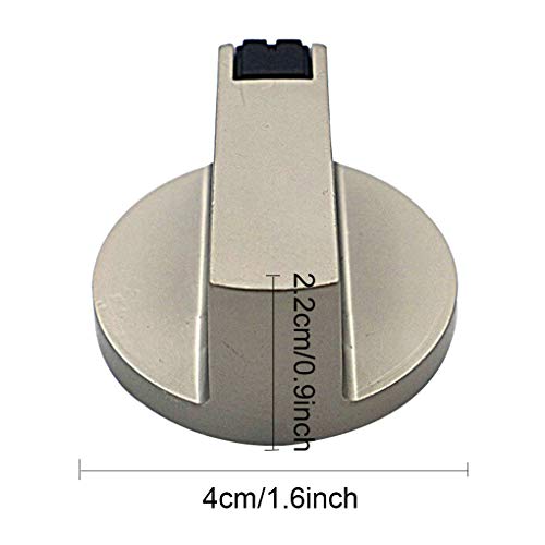 Rolin Roly Gas Stove Knobs Cooker Control Switch Replacement Accessories for Kitchen Cooker Gas Stove Oven Cooktop Ordinary metal (B)