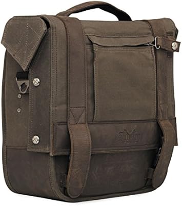 waxed canvas motorcycle saddlebags