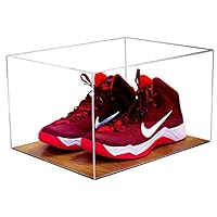 Deluxe Acrylic Clear Basketball Shoe Display Case with Wood Floor (A025)