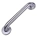 Amazon Basics Bathroom Handicap Safety Grab Bar, 12 Inch Length, 1.25 Inch Diameter, Stainless Steel
