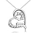 YFN Dog Paw and Bone 925 Sterling Silver Women Fashion Pendant Necklace 18