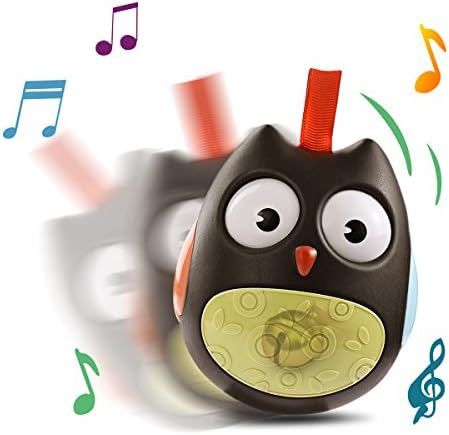 Owl Toy GUHEE Baby Infant Newborn Toys Rattle Car Seat Stroller Toys Roly-Poly Educational Toys Boys Girls (Brown)