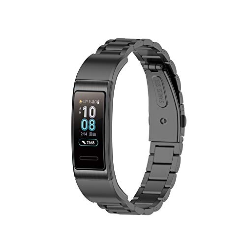 ایگرد | قیمت و خرید PINHEN Stainless Steel Watch Strap Compatible with Huawei  Band 3/Band 3 pro/Band 4 pro,Tools Including (Black)