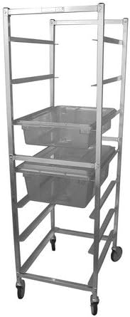 PVIFS WE70195KD-PB Knock-Down Poly Box Storage Rack, 7 Pan Capacity, 25" Length x 21-1/2" Width x 71-1/2" Height