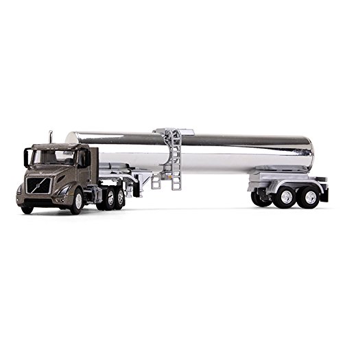 First Gear 1/87 scale Diecast Collectible Urban Bronze Metallic/Chrome Volvo VNR 300 Day-Cab Tractor with Food Grade Tank Trailer (#80-0318)