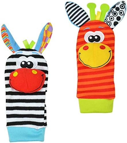 Mackur Bebe Peluche Mignon Ane Singe Panda Chien Dessin Anime Garden Bug En Peluche Hochet Poignet Hochet Sangle Chaussettes Avec Anneau Bell 4 Pcs Jeux Et Jouets Jouets Musicaux Eng Bouldermicrofinance Org