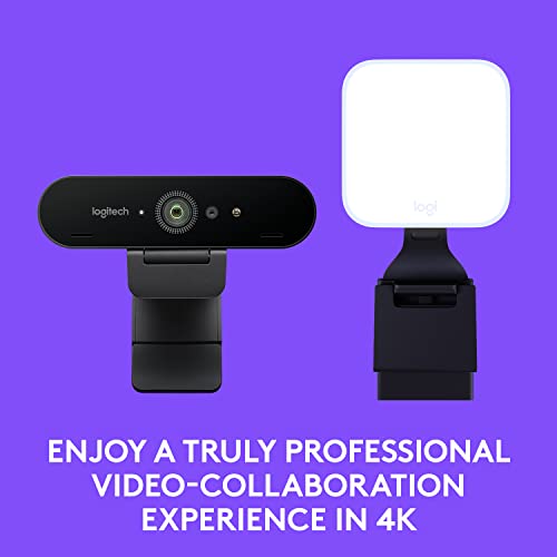 Logitech Brio for Creators Litra Glow Ultimate Solution for a Professional Look During Video