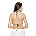 Anself Sexy Women Crop Top Crochet Boho Beach Bikini Bralette Halter Cami Knitted Bra Tank Top Black/White/Khaki