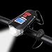 ebuysmart USB Rechargeable LED Bicycle Front Light, Bike Speedometer Odometer, Bicycle Horn Loud, 3 in 1 Bike Headlight and Taillight Sets with LCD Display Mountain Bike Cycling Accessories