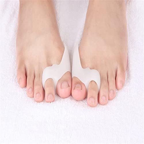 SquarezhenBo 2Pcs White Hallux Valgus Gel Foot Care Tool, Hallux Valgus Corrector, Straighten Fingers, Foot care