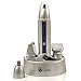 Creation Springs Rechargeable 3-in-1 Nose and Ear Hair Trimmer with Stainless Steel Attachments