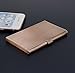 MaxGear Professional Metal Business Card Holder Pocket Business Card Case Slim Business Card Wallet Business Card Carrier for Men & Women, 3.7 x 2.3 x 0.3 inches, Stainless Steel, Gold