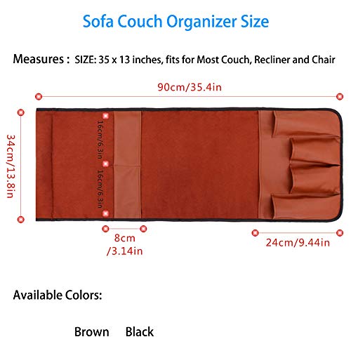 image for newmeil Z.S Anti-slip Sofa Couch Chair/Recliner Armrest 7 pockets Soft