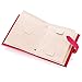 Csinos Jewelry Organizer, Portable Earring Holder Pu Leather Travel Jewelry Organizer Case with Foldable Book Design for Girls Women(Fuchsia)