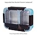 Bento Box 2 Compartments Stainless Steel Lunch Box for Adults and Kids, Portion Control Lunch Containers Leakproof, BPA Free - Blue