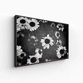 Canvas Wall Art for Living Room, Bedroom Monochrome Plants Framed Canvas Prints for Home Decoration Ready to Hang - 16x24 inches