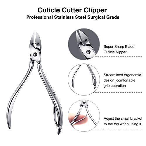 Mudder 19 Pieces Ingrown Toenail Tool Manicure Pedicure Set Cuticle