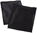 Aiking Home 2 Pieces of Colorful Shiny Satin King Size Pillow Cases, Black