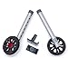 TREADZ: Universal Walker Wheel Kit with Universal FlexFit Skis (Rockin Red)