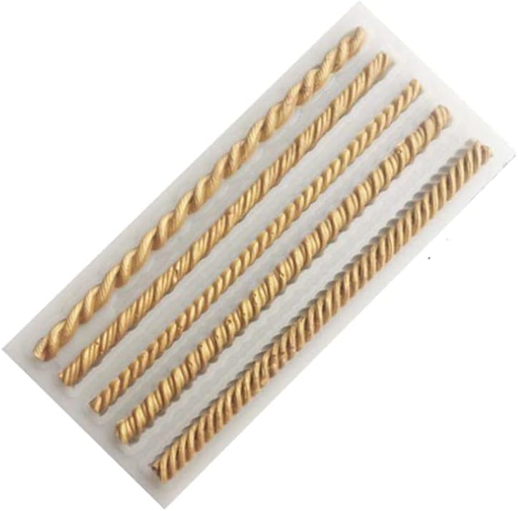 Mixed Media - Ropes Mold, Ropes Variety for Small Treats, Rope Mold, Fondant, Sugarpaste Fondant Mold Chocolate Mold, Baking Supplies