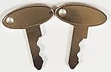 Pair (2 keys) Keyman Ford-New Holland Tractor & Equipment Key-fits Massey Ferguson, Perkins, Sakai, Shibaura, Terramite, Vermeer, Wacker, Part Number 1570