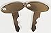Pair (2 keys) Keyman Ford-New Holland Tractor & Equipment Key-fits Massey Ferguson, Perkins, Sakai, Shibaura, Terramite, Vermeer, Wacker, Part Number 1570