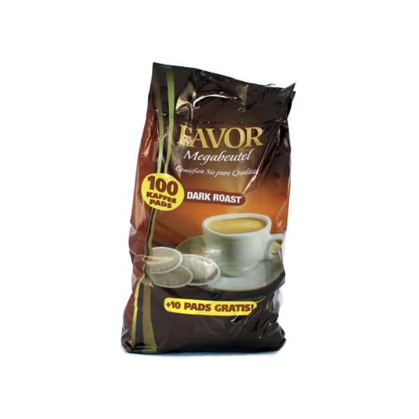 Favor Dunkle Röstung KaffeePads Megabeutel 8x100 Stuck