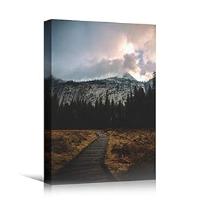 signwin Canvas Wall Art Mountain Skyline III Cool...