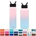Simple Modern 22 oz Summit Waterbottles with Straw Lid - Vacuum Insulated Double Wall Coffee Thermos 18/8 Stainless Steel Flask - Hydro Travel Mug - Sweet Taffy