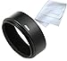 Fotasy Metal 49mm Lens Hood, 49 mm Hood Shade, Compatible with Standard Prime Lense with 49mm Filter Thread Diameter, Screw-in, with 58mm Lens Cap