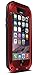 iPhone 6s Plus Case,PERSTAR Shockproof Dust/Dirt/Snow Proof Aluminum Metal Gorilla Glass Protection Case Cover for Apple iPhone 6 Plus/iPhone 6s Plus (Red)