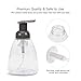 Foaming Soap Dispensers Pump Bottles 10oz 300ml ULG Empty Foam Hand Soap Liquid Containers BPA Free for Kitchen and Bathroom Clear Plastic Press Bottles 3 Piece Gray