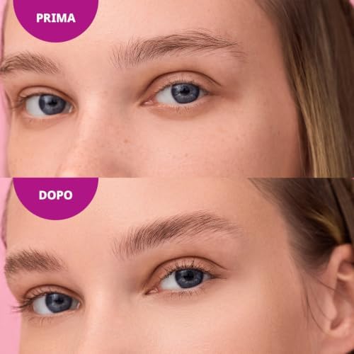 essence brow lifting gel set – Gel sopracciglia trasparente dalla texture gelatinosa – Tenuta a lunga durata – Cosmetica vegana senza profumo – Con applicatore a spazzolina – 12 g