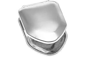 HARLEMBLING Solid 925 Sterling Silver Real Single Tooth Grillz - Grills Cap For Teeth - Real Solid Silver NOT Plated