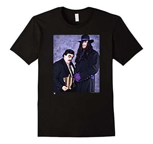 Men's WWE Vintage Undertaker & Paul Bearer Photo 2XL Black