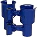 ROBOCUP, (Navy), Patented Boat Cup Holder, Clamp on Portable Storage Caddy Securely Holds 2 Drinks, Fishing Poles, Tools, Marine Gear | Perfect for Boating, Beach Umbrellas, Golf Carts