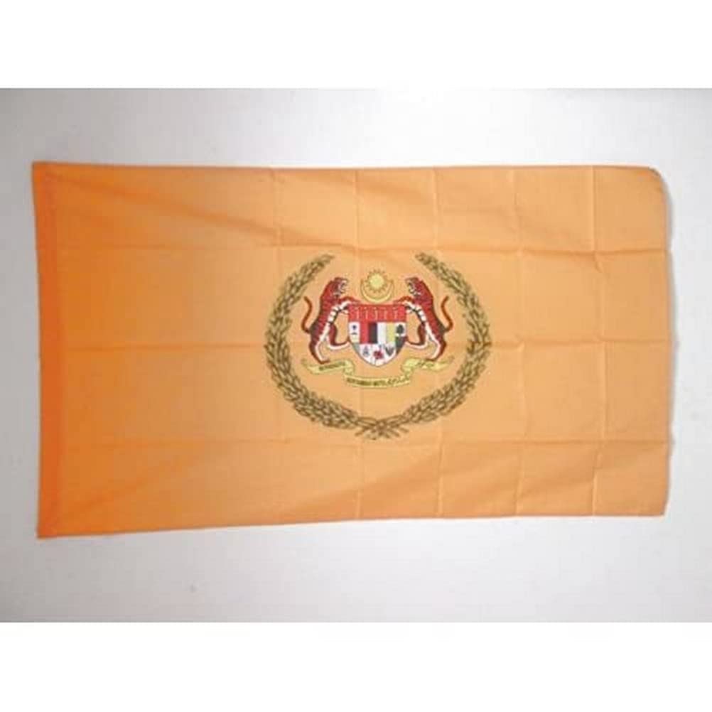 AZ FLAG - Royal Standard of Malaysia Flag - 3x5 Ft - Malaysian Kingdom Banner with Sleeve - 100% Polyester - Fade Resistant - Vivid Colors - 3' x 5' Feet - 150x90 Cm