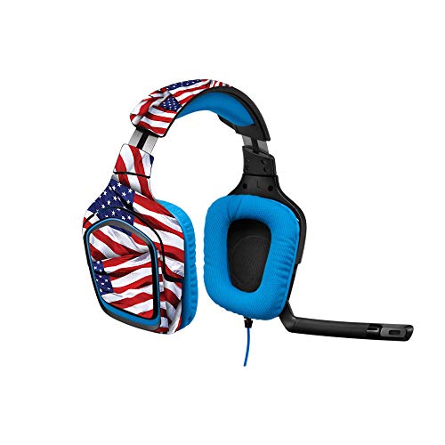 MightySkins Skin Compatible with Logitech G430 Gaming Headset - Patriot | Prote…