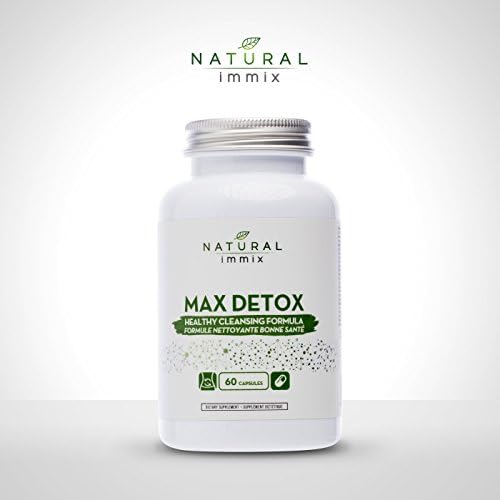 Natural immix - Max Detox, Cleans and Detoxifies the Body of Toxins for Digestive Health Support, 60 Capsules