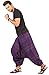 THS Mens Baggy Yoga Hippie Boho Aladdin Alibaba Harem Pants One Size Handmade (Purple - Style I)