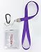 VAS Waterproof Cruise N Travel Cash, ID, Credit / Debit Card & Key Holder - PURPLE Deluxe Lanyard #5 Carabiner With RFID Protection -